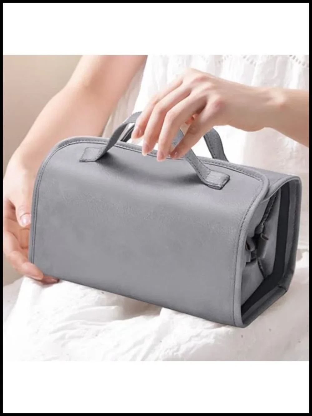 4 in 1 Foldable Travel Cosmetic Bag with Detachable Transparent Compartments -